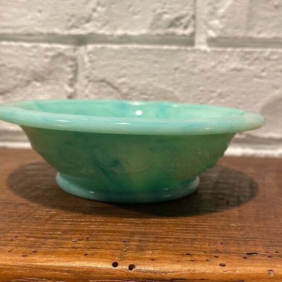 Vintage Avon Jadeite Blue Green Mini Pitcher & Basin - Picture 7 of 9